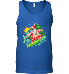 Christmas in July Santa Claus Hawaiian Surfing Gift Surf Men's Tank Top Men's Tank Top - FordPhuMy
