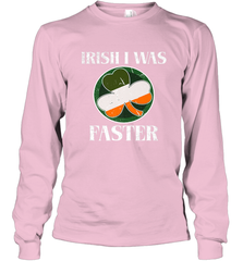 Irish I Was Faster Funny Running St Patricks Day Long Sleeve T-Shirt Long Sleeve T-Shirt - FordPhuMy