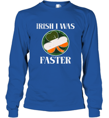 Irish I Was Faster Funny Running St Patricks Day Long Sleeve T-Shirt Long Sleeve T-Shirt - FordPhuMy