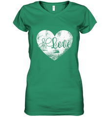Love Valentines Day Heart Vintage Gift For Men Women Women's V-Neck T-Shirt Women's V-Neck T-Shirt - FordPhuMy