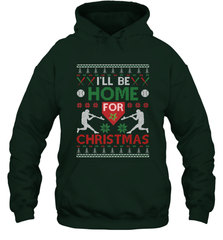 I'll Be Home for Christmas Baseball Gift For Men Women Kids Hooded Sweatshirt Hooded Sweatshirt - FordPhuMy