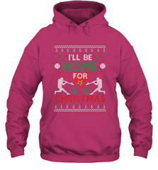 I'll Be Home for Christmas Baseball Gift For Men Women Kids Hooded Sweatshirt Hooded Sweatshirt - FordPhuMy