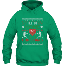 I'll Be Home for Christmas Baseball Gift For Men Women Kids Hooded Sweatshirt Hooded Sweatshirt - FordPhuMy