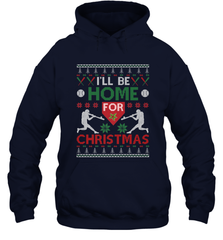 I'll Be Home for Christmas Baseball Gift For Men Women Kids Hooded Sweatshirt Hooded Sweatshirt - FordPhuMy