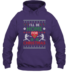 I'll Be Home for Christmas Baseball Gift For Men Women Kids Hooded Sweatshirt Hooded Sweatshirt - FordPhuMy