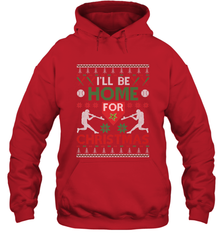 I'll Be Home for Christmas Baseball Gift For Men Women Kids Hooded Sweatshirt Hooded Sweatshirt - FordPhuMy