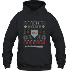 Premium Baseball Ugly Christmas Sweater Pattern Hooded Sweatshirt