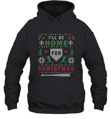 Premium Baseball Ugly Christmas Sweater Pattern Hooded Sweatshirt Hooded Sweatshirt - FordPhuMy
