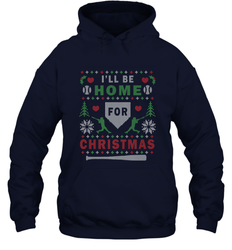Premium Baseball Ugly Christmas Sweater Pattern Hooded Sweatshirt