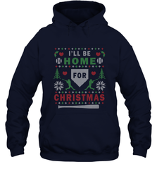 Premium Baseball Ugly Christmas Sweater Pattern Hooded Sweatshirt Hooded Sweatshirt - FordPhuMy