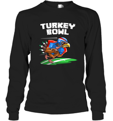 Cool Turkey Bowl _ Funny Thanksgiving Football Player Gift Long Sleeve T-Shirt