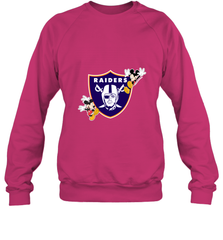 Nfl Oakland Raiders Champion Mickey Mouse Crewneck Sweatshirt Crewneck Sweatshirt - FordPhuMy