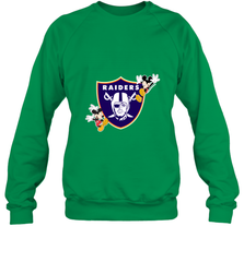 Nfl Oakland Raiders Champion Mickey Mouse Crewneck Sweatshirt Crewneck Sweatshirt - FordPhuMy