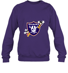 Nfl Oakland Raiders Champion Mickey Mouse Crewneck Sweatshirt Crewneck Sweatshirt - FordPhuMy