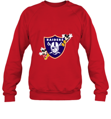 Nfl Oakland Raiders Champion Mickey Mouse Crewneck Sweatshirt Crewneck Sweatshirt - FordPhuMy
