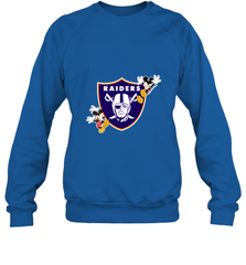 Nfl Oakland Raiders Champion Mickey Mouse Crewneck Sweatshirt Crewneck Sweatshirt - FordPhuMy