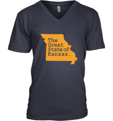 The Great State Of Kansas Men's V-Neck