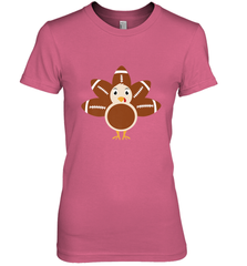 Funny Football Turkey Fall Thanksgiving Football Women's Premium T-Shirt Women's Premium T-Shirt - FordPhuMy