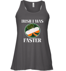 Irish I Was Faster Funny Running St Patricks Day Women's Racerback Tank Women's Racerback Tank - FordPhuMy