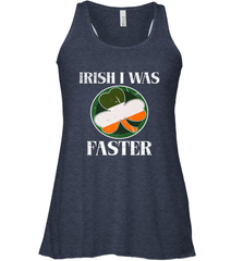Irish I Was Faster Funny Running St Patricks Day Women's Racerback Tank Women's Racerback Tank - FordPhuMy