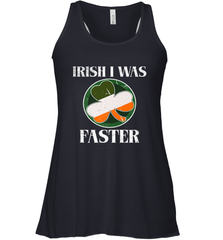 Irish I Was Faster Funny Running St Patricks Day Women's Racerback Tank Women's Racerback Tank - FordPhuMy