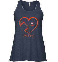 Virginia Cavaliers Football Inside Heart  Team Women's Racerback Tank Women's Racerback Tank - FordPhuMy