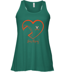 Virginia Cavaliers Football Inside Heart  Team Women's Racerback Tank Women's Racerback Tank - FordPhuMy