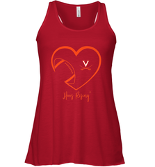 Virginia Cavaliers Football Inside Heart  Team Women's Racerback Tank Women's Racerback Tank - FordPhuMy