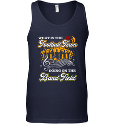 Marching Band Shirt What Is The Football Team Doing on Field Men's Tank Top