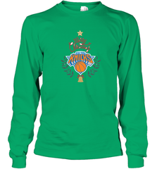 NBA New York Knicks Logo merry Christmas gilf Long Sleeve T-Shirt Long Sleeve T-Shirt - FordPhuMy