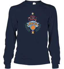NBA New York Knicks Logo merry Christmas gilf Long Sleeve T-Shirt Long Sleeve T-Shirt - FordPhuMy