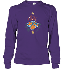 NBA New York Knicks Logo merry Christmas gilf Long Sleeve T-Shirt Long Sleeve T-Shirt - FordPhuMy