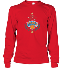 NBA New York Knicks Logo merry Christmas gilf Long Sleeve T-Shirt Long Sleeve T-Shirt - FordPhuMy