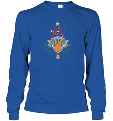 NBA New York Knicks Logo merry Christmas gilf Long Sleeve T-Shirt Long Sleeve T-Shirt - FordPhuMy