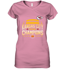 Kansas City Football _ The City Of Champions LIV Women's V-Neck T-Shirt Women's V-Neck T-Shirt - FordPhuMy