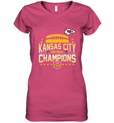 Kansas City Football _ The City Of Champions LIV Women's V-Neck T-Shirt Women's V-Neck T-Shirt - FordPhuMy