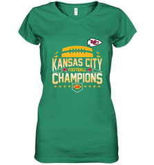 Kansas City Football _ The City Of Champions LIV Women's V-Neck T-Shirt Women's V-Neck T-Shirt - FordPhuMy