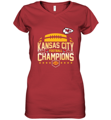 Kansas City Football _ The City Of Champions LIV Women's V-Neck T-Shirt Women's V-Neck T-Shirt - FordPhuMy