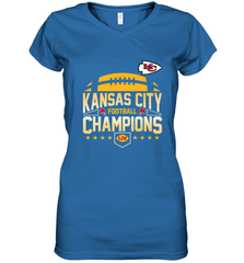 Kansas City Football _ The City Of Champions LIV Women's V-Neck T-Shirt Women's V-Neck T-Shirt - FordPhuMy