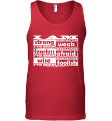 I am strong, fearless wise Best Novelty Gift Wing Inspirational Quote Men's Tank Top Men's Tank Top - FordPhuMy