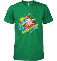 Christmas in July Santa Claus Hawaiian Surfing Gift Surf Men's Premium T-Shirt Men's Premium T-Shirt - FordPhuMy
