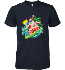 Christmas in July Santa Claus Hawaiian Surfing Gift Surf Men's Premium T-Shirt Men's Premium T-Shirt - FordPhuMy