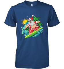 Christmas in July Santa Claus Hawaiian Surfing Gift Surf Men's Premium T-Shirt Men's Premium T-Shirt - FordPhuMy