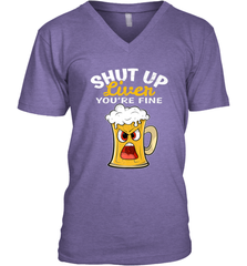 Shut Up Liver You're Fine Funny Saying St. Patrick's Day Men's V-Neck Men's V-Neck - FordPhuMy
