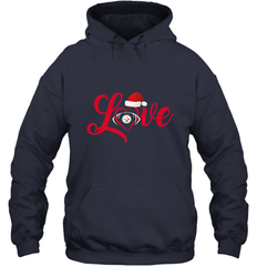 NFL Pittsburgh Steelers Logo Christmas Santa Hat Love Heart Football Team Hooded Sweatshirt