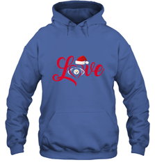NFL Pittsburgh Steelers Logo Christmas Santa Hat Love Heart Football Team Hooded Sweatshirt Hooded Sweatshirt - FordPhuMy