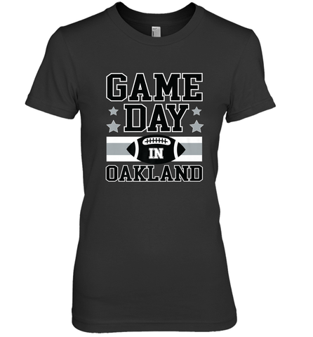 NFL Oakland Game Day Football Home Team Women's Premium T-Shirt Women's Premium T-Shirt / Black / XS Women's Premium T-Shirt - FordPhuMy