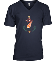 NBA Miami Heat Logo merry Christmas gilf Men's V-Neck