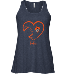 Oklahoma State Cowboys Football Inside Heart  Team Women's Racerback Tank Women's Racerback Tank - FordPhuMy
