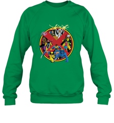 Marvel X Men Animated Series Logo Retro 90s Crewneck Sweatshirt Crewneck Sweatshirt - FordPhuMy